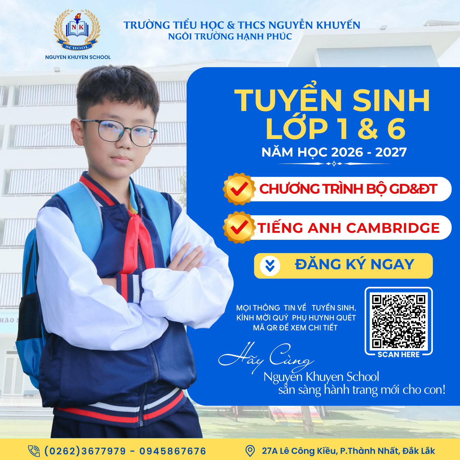 THÔNG BÁO TUYỂN SINH LỚP 6 ( 2026-2027) 